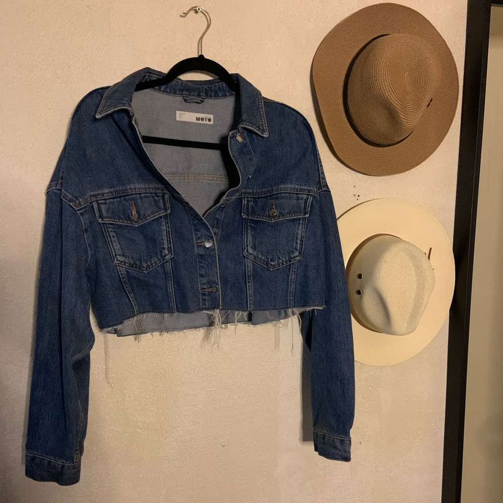 Top shop Cropped Denim Jacket